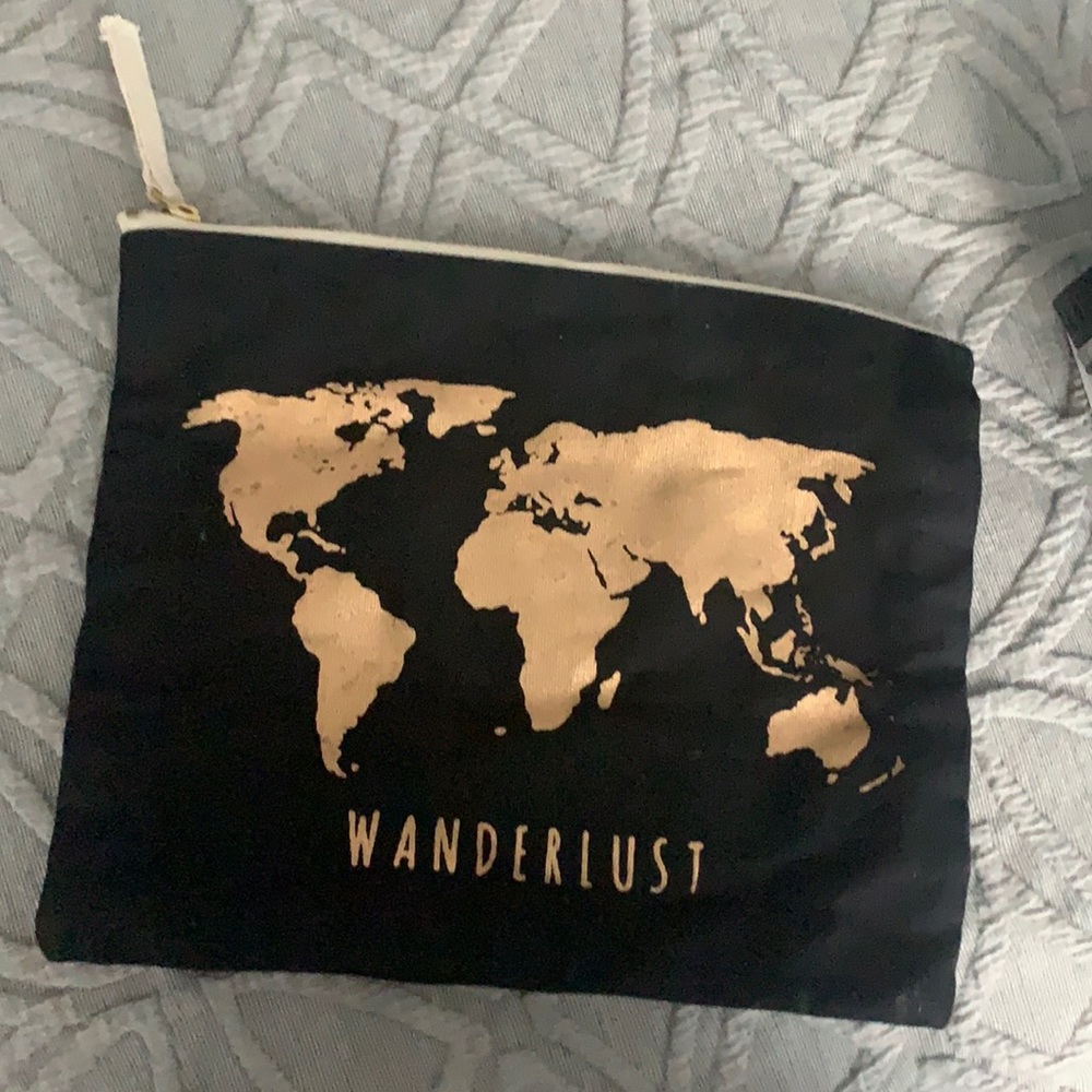 Wanderlust makeup bag